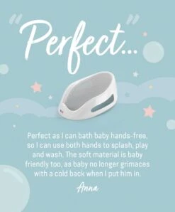 Angelcare Soft Touch Baby Bath Support - Grey -Baby Product angelcare bath support angelcare soft touch baby bath support grey 30207337136288