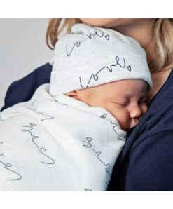 From Babies With Love - Organic Muslin Baby Shawl & Luxury Candle Gift Set -Baby Product babies with love hampers from babies with love organic muslin baby shawl luxury candle gift set 33156924178592