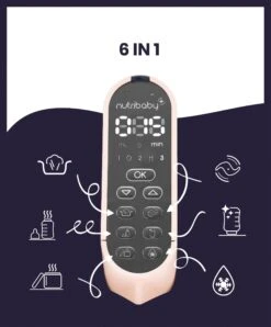 Babymoov Nutribaby+ XL 6-in-1 Baby Food Processor - Blue & Rose Gold -Baby Product babymoov babymoov nutribaby xl 6 in 1 baby food processor blue rose gold 32882926780576