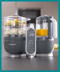 BabyMoov Nutribaby+ 6-in-1 Baby Food Processor - Grey -Baby Product babymoov nutribaby 6 in 1 baby food processor grey 32517432967328