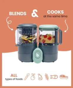 BabyMoov Nutribaby One 4-in-1 Baby Food Processor - Grey -Baby Product babymoov nutribaby one 4 in 1 baby food processor grey 32517793022112