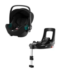 Britax Römer 2 Piece BABY-SAFE ISENSE Car Seat & FLEX BASE ISENSE Isofix Base Bundle - Black