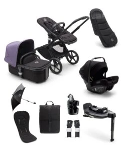 Bugaboo Fox5 Ultimate Travel System Bundle In Astro Purple