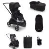 Bugaboo Dragonfly Essential 6 Piece Bundle In Midnight Black -Baby Product bugaboo pushchairs bugaboo dragonfly essential 6 piece bundle in midnight black 49787714175317