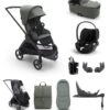 Bugaboo Dragonfly Ultimate 9 Piece Bundle With Cloud T Car Seat And Base In Forest Green / Black -Baby Product bugaboo pushchairs bugaboo dragonfly ultimate 9 piece bundle with cloud t car seat and base in forest green black 49789317775701