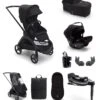 Bugaboo Dragonfly Ultimate 9 Piece Bundle With Nuna Turtle Air 360 Car Seat And Base In Turtle Black