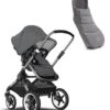 Bugaboo Fox 3 Complete Pushchair & Footmuff Bundle - Graphite/Grey Melange -Baby Product bugaboo pushchairs bugaboo fox 3 complete pushchair footmuff bundle graphite grey melange 32189726326944