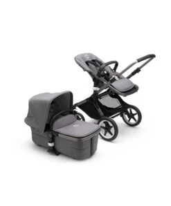 Bugaboo Fox 3 Complete Pushchair & Footmuff Bundle - Graphite/Grey Melange -Baby Product bugaboo pushchairs bugaboo fox 3 complete pushchair footmuff bundle graphite grey melange 32189730750624