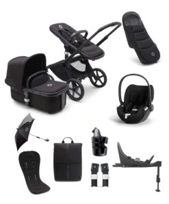 Bugaboo Fox5 Ultimate Bundle With Cybex Cloud T Car Seat And Base In Astro Purple