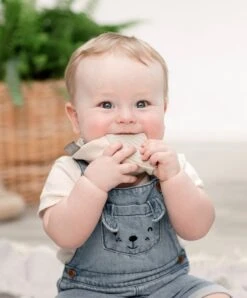 Neckerchew Teething Dribble Bib - Leopard Spot -Baby Product cheeky chompers neckerchew teething dribble bib leopard spot 33303488135328