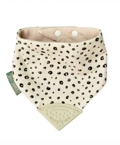 Neckerchew Teething Dribble Bib - Leopard Spot