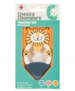 Cheeky Chompers Bertie The Lion - Textured Animal Teether -Baby Product cheeky chompers teethers cheeky chompers bertie the lion textured animal teether 29658388332704
