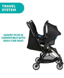 Chicco Goody Plus Stroller - Black Re Lux -Baby Product chicco pushchairs chicco goody plus stroller grey mist 50932823851349