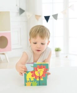 Classic World Wild Animal Wooden Blocks Puzzle