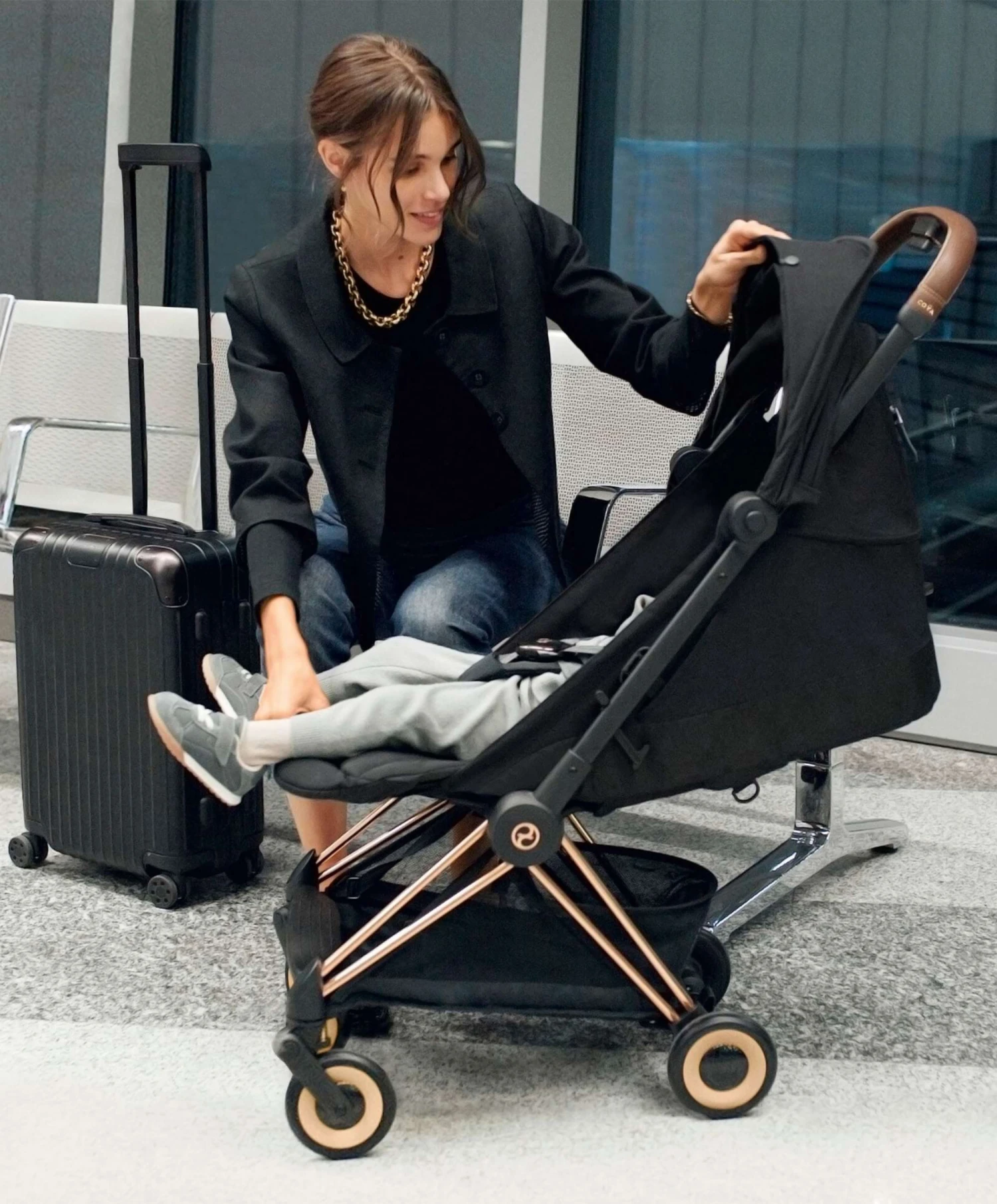 Cybex Coya Pushchair - Sepia Black/Rose Gold 10 Cybex Coya Pushchair - Sepia Black/Rose Gold - Image 8