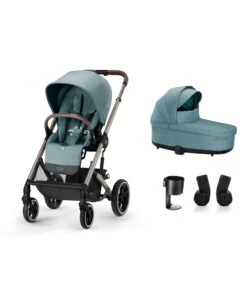 Cybex Balios Essential 4 Piece Pushchair Bundle - Sky Blue
