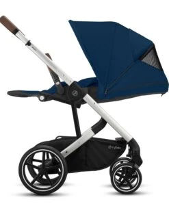 Cybex Balios S Lux Pushchair - Navy Blue/Silver Frame -Baby Product cybex pushchairs balios s lux pushchair in navy blue and silver frame 49920879952213