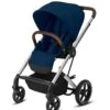 Cybex Balios S Lux Pushchair - Navy Blue/Silver Frame 2 Cybex Balios S Lux Pushchair - Navy Blue/Silver Frame -Baby Product cybex pushchairs balios s lux pushchair in navy blue and silver frame 49920880017749