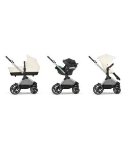 Cybex EOS Lux Pushchair Bundle - Seashell Beige -Baby Product cybex pushchairs cybex eos lux pushchair bundle seashell beige 51264706019669