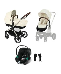 Cybex EOS Lux Pushchair Bundle - Seashell Beige