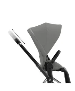 Cybex EPriam Pushchair - Chrome / Sepia Black -Baby Product cybex pushchairs cybex epriam pushchair chrome sepia black 50295391912277