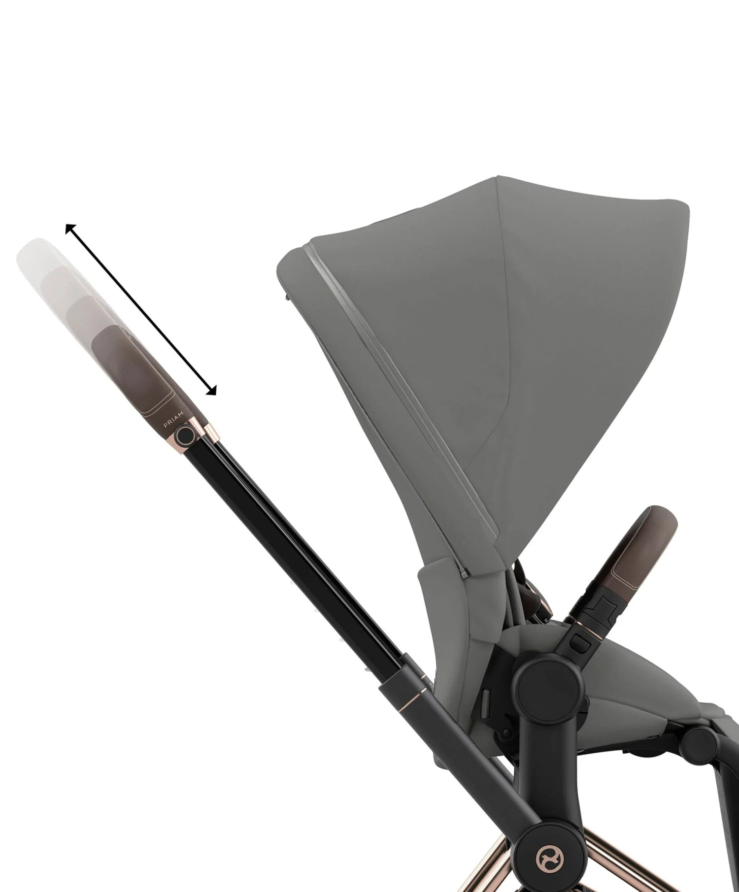 Cybex Priam Pushchair - Rose Gold / Sepia Black 9 Cybex Priam Pushchair - Rose Gold / Sepia Black - Image 7