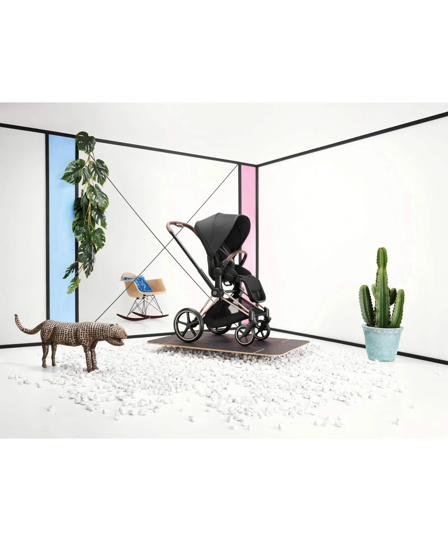 Cybex Priam Pushchair - Rose Gold / Sepia Black 8 Cybex Priam Pushchair - Rose Gold / Sepia Black - Image 6