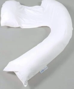 Dreamgenii Pregnancy Support & Feeding Pillow - White Cotton