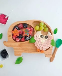 Eco Rascals Elephant Plate - Green