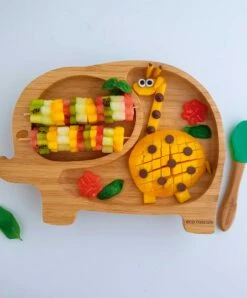 Eco Rascals Elephant Plate - Green -Baby Product eco rascals baby weaning eco rascals elephant plate green 50489279381845