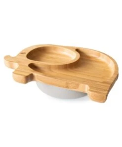 Eco Rascals Elephant Plate - Grey -Baby Product eco rascals baby weaning eco rascals elephant plate grey 50489292194133
