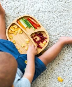 Eco Rascals Toddler Plate - Green -Baby Product eco rascals baby weaning eco rascals toddler plate green 50488577589589