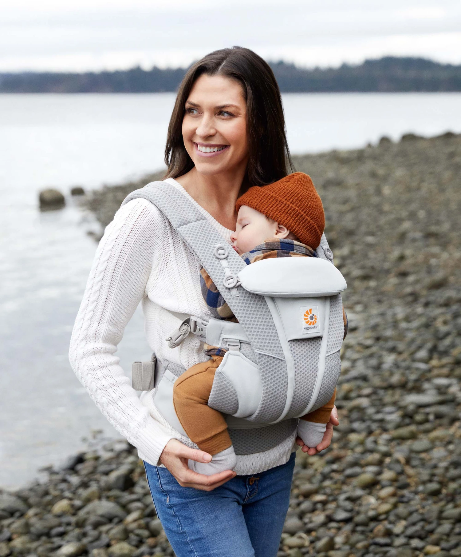 Ergobaby Omni Breeze Baby Carrier - Pearl Grey 3 Ergobaby Omni Breeze Baby Carrier - Pearl Grey