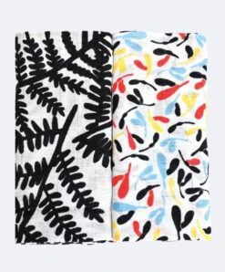 Etta Loves 2 Pack Muslins - Plant Print
