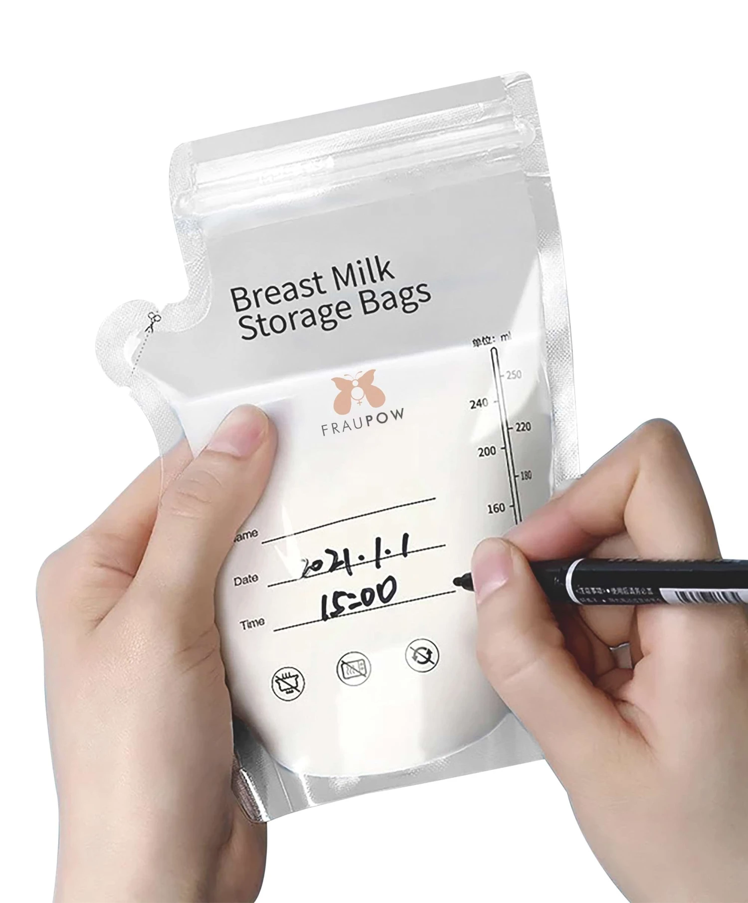 Fraupow Breast Milk Storage Bags - Pack Of 30 7 Fraupow Breast Milk Storage Bags - Pack Of 30 - Image 5