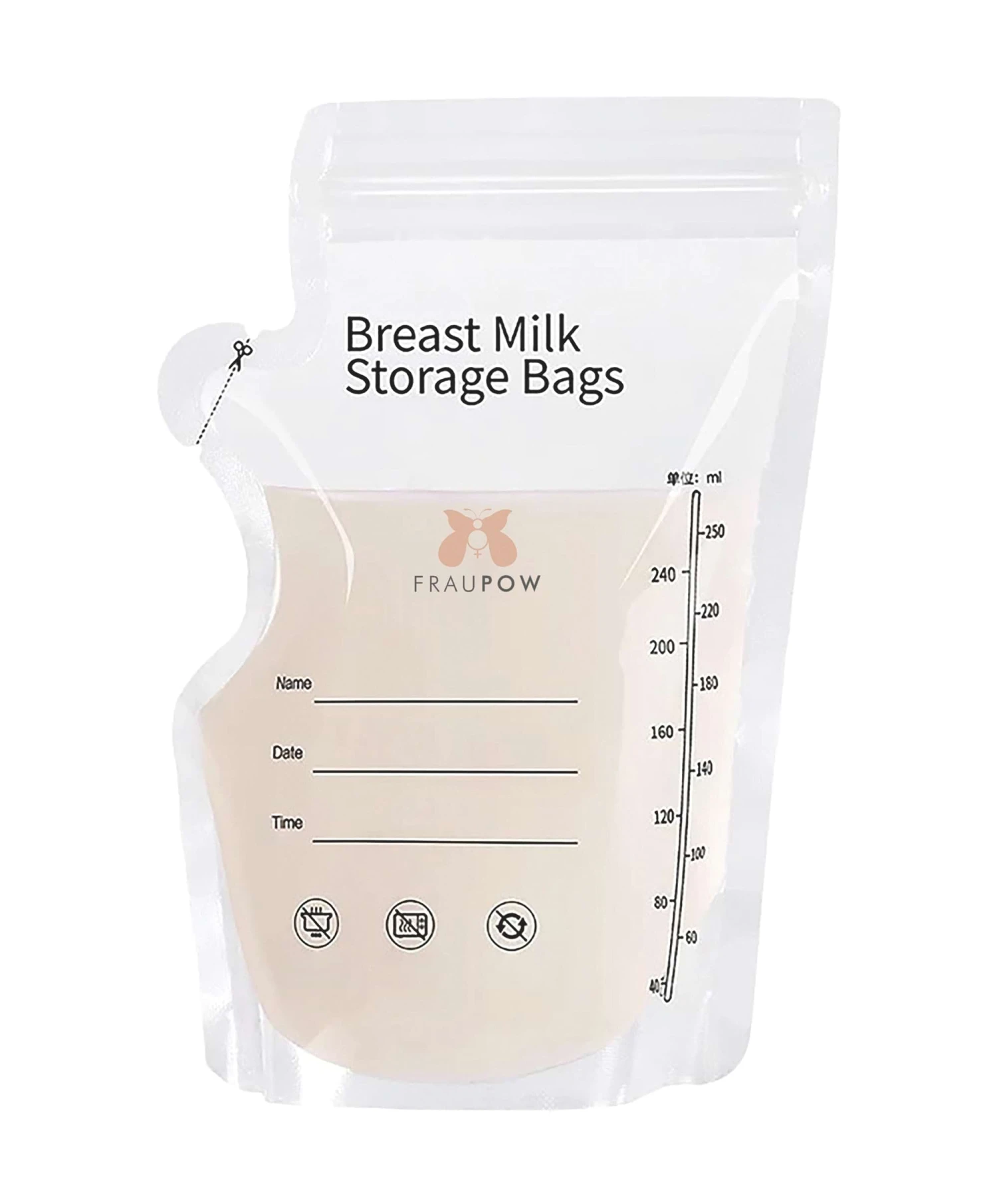 Fraupow Breast Milk Storage Bags - Pack Of 30 5 Fraupow Breast Milk Storage Bags - Pack Of 30 - Image 3