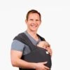 Gaia Organics Baby Carrier Wrap - Graphite -Baby Product gaia baby carriers gaia organics baby carrier wrap graphite 31571098763424