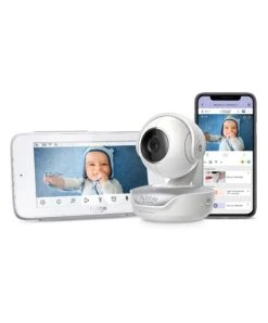 Hubble Nursery Pal Deluxe 5 Baby Monitor In White