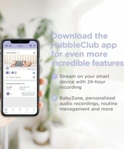 Hubble Nursery Pal Glow+ Baby Monitor In White -Baby Product hubble baby monitors hubble nursery pal glow baby monitor in white 49282232156501