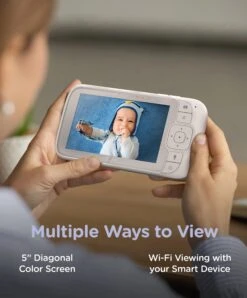 Hubble Nursery Pal Glow+ Baby Monitor In White -Baby Product hubble baby monitors hubble nursery pal glow baby monitor in white 49282232385877