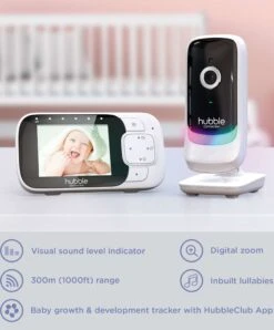Hubble Nursery View Glow Baby Monitor In White -Baby Product hubble baby monitors hubble nursery view glow baby monitor in white 49279376326997