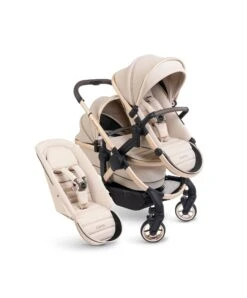ICandy Peach 7 Double Pushchair Bundle - Biscotti