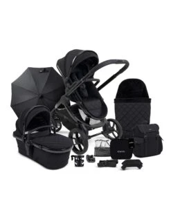ICandy Designer Collection Cerium - Pushchair Bundle With Maxi-Cosi Pebble 360 Pro Car Seat - Black -Baby Product icandy pushchairs icandy cerium bundle in black with maxi cosi pebble 360 pro car seat familyfix 360 base 49279820497237