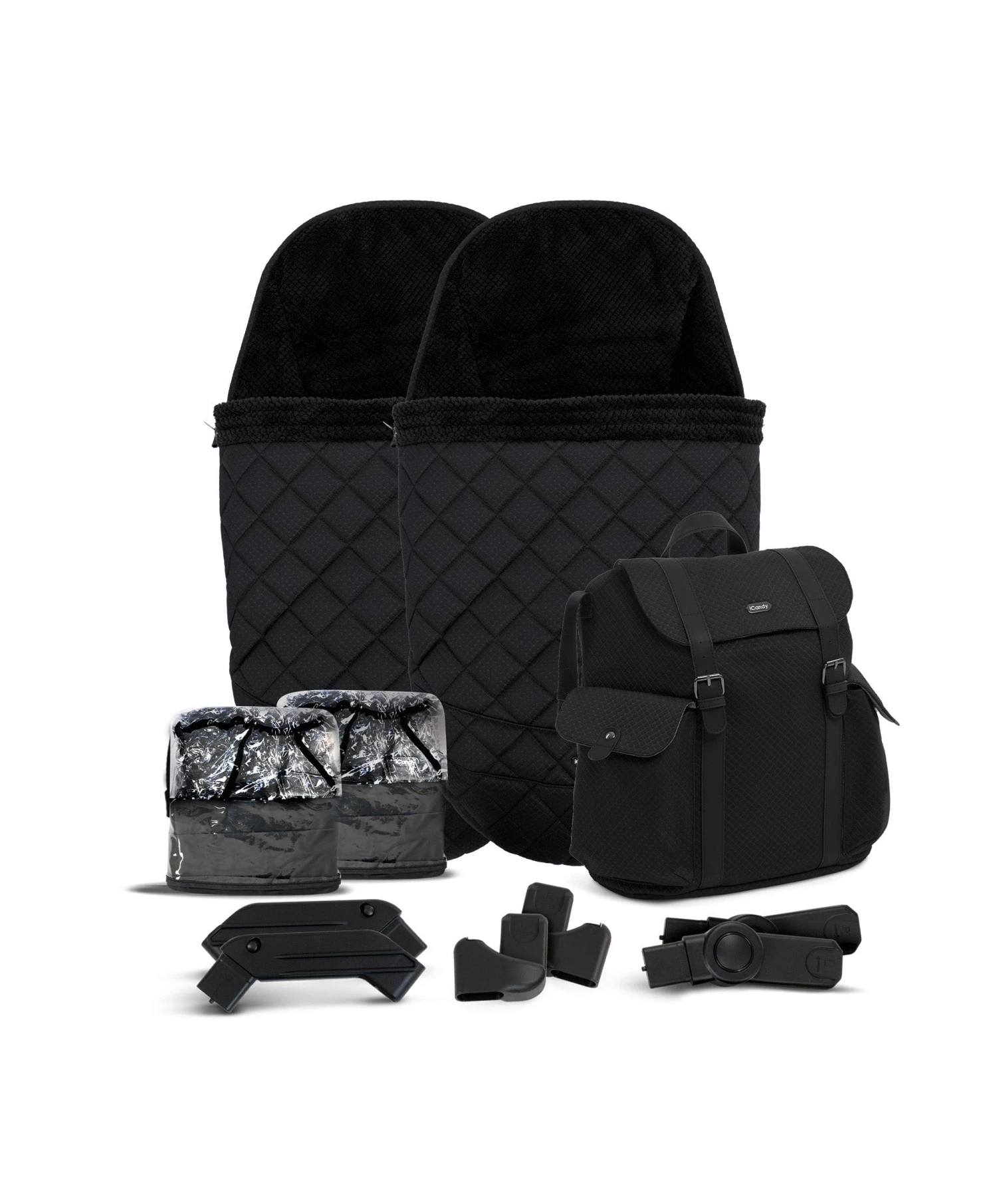 ICandy Peach 7 Designer Collection Cerium - Twin Pushchair Bundle - Black 9 ICandy Peach 7 Designer Collection Cerium - Twin Pushchair Bundle - Black - Image 8