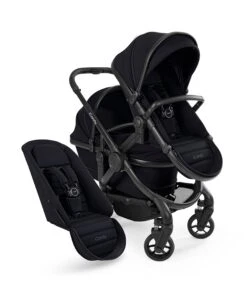 ICandy Peach 7 Double Pushchair Bundle - Black
