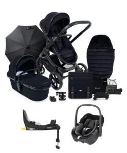 ICandy Peach 7 Complete Pushchair Bundle With Maxi-Cosi Pebble 360 & Base - Black