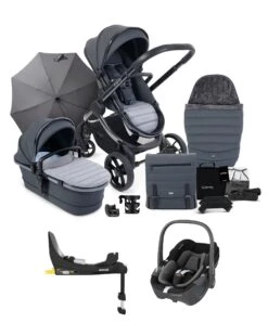 ICandy Peach 7 Complete Pushchair Bundle With Maxi-Cosi Pebble 360 Car Seat & Base - Truffle