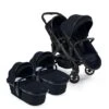 ICandy Peach 7 Twin Pushchair Bundle - Black