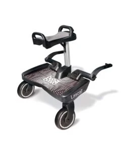 Lascal Black Maxi BuggyBoard® Plus Grey Saddle