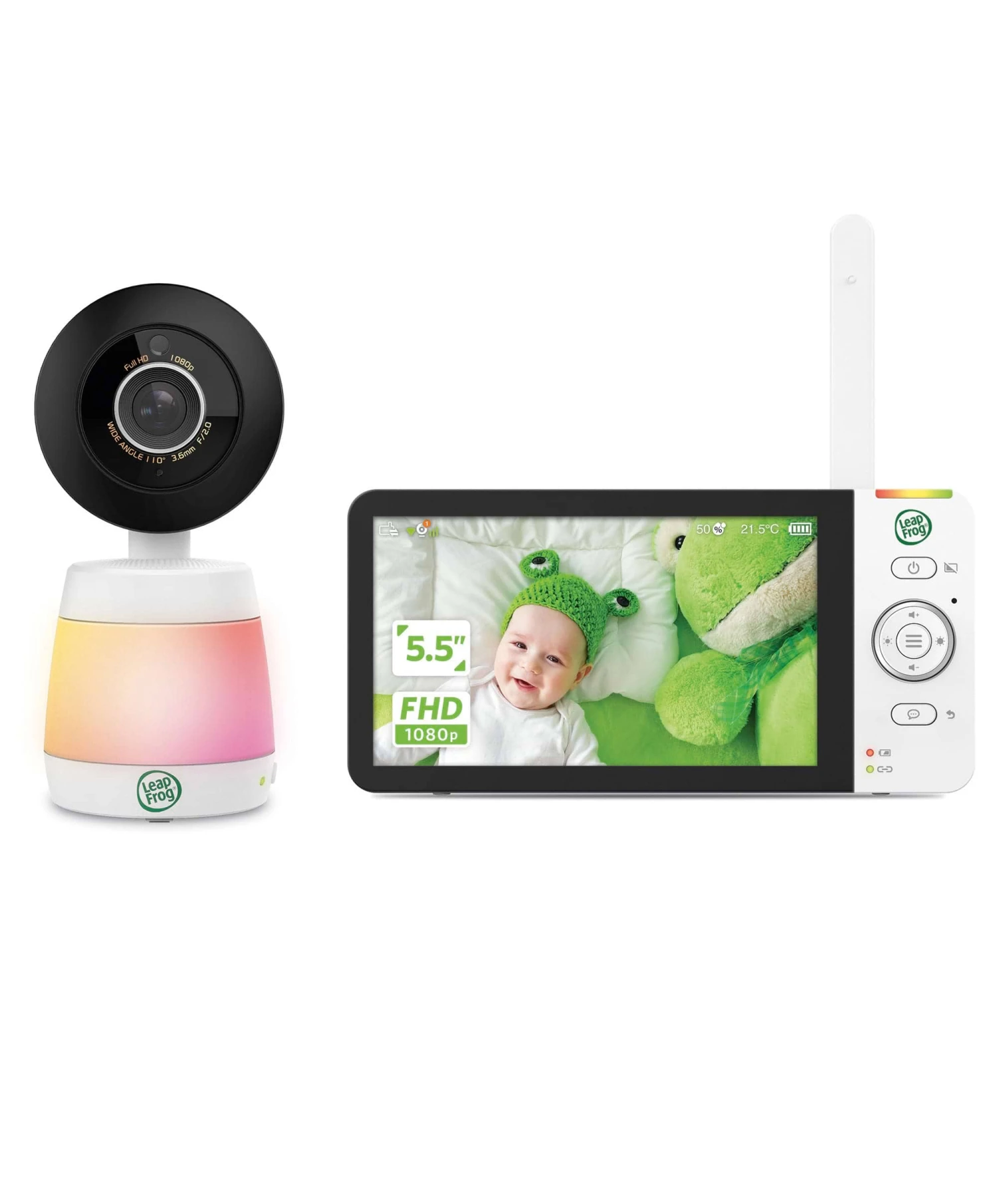 LeapFrog LF2936HD 5.5 1080p Touch Screen Smart Baby Monitor In White 3 LeapFrog LF2936HD 5.5 1080p Touch Screen Smart Baby Monitor In White